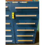 Stanley Vidmar 6-Drawer Cabinet w/ Electrical Support Equipment; Assorted Circuit Boards, Tachometer