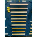 Stanley Vidmar 10-Drawer Cabinet w/ Electrical Support Equipment; Control Boards, Fuses, Modules, Sw