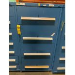 Stanley Vidmar 4-Drawer Cabinet w/ Electrical Support Equipment; Disc Drive, 505 Turbine Control, As