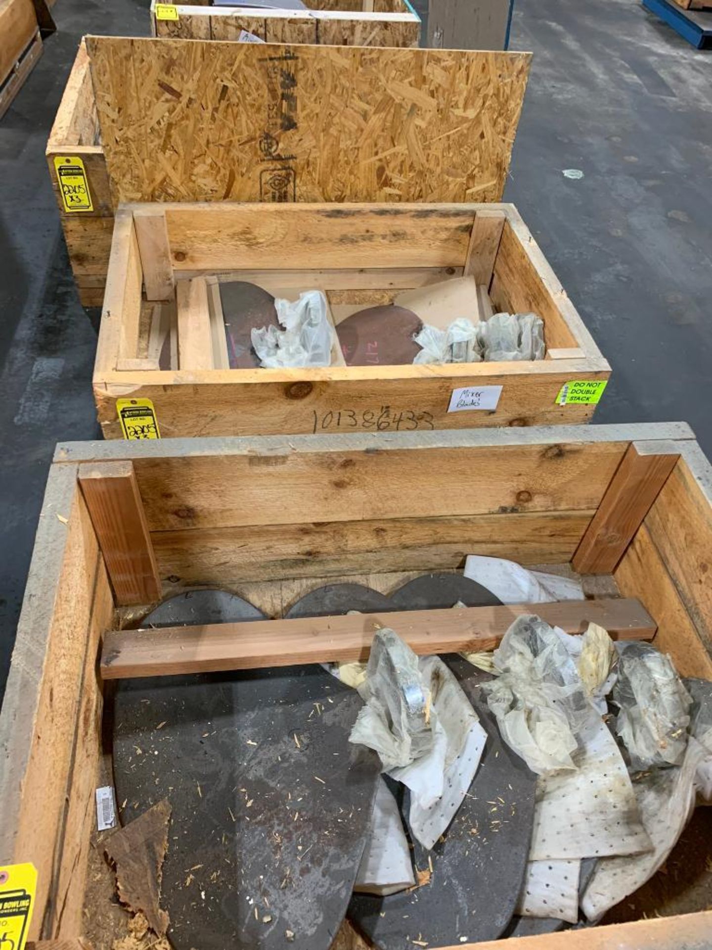 (3x) Crate of Assorted Mixer Blades