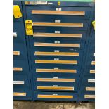 Stanley Vidmar 10-Drawer Cabinet w/ Electrical Support Equipment; Assorted Circuit Boards, Fuses, As