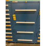 Stanley Vidmar 4-Drawer Cabinet w/ Electrical Support Equipment; Assorted Modules, Servo Controllers