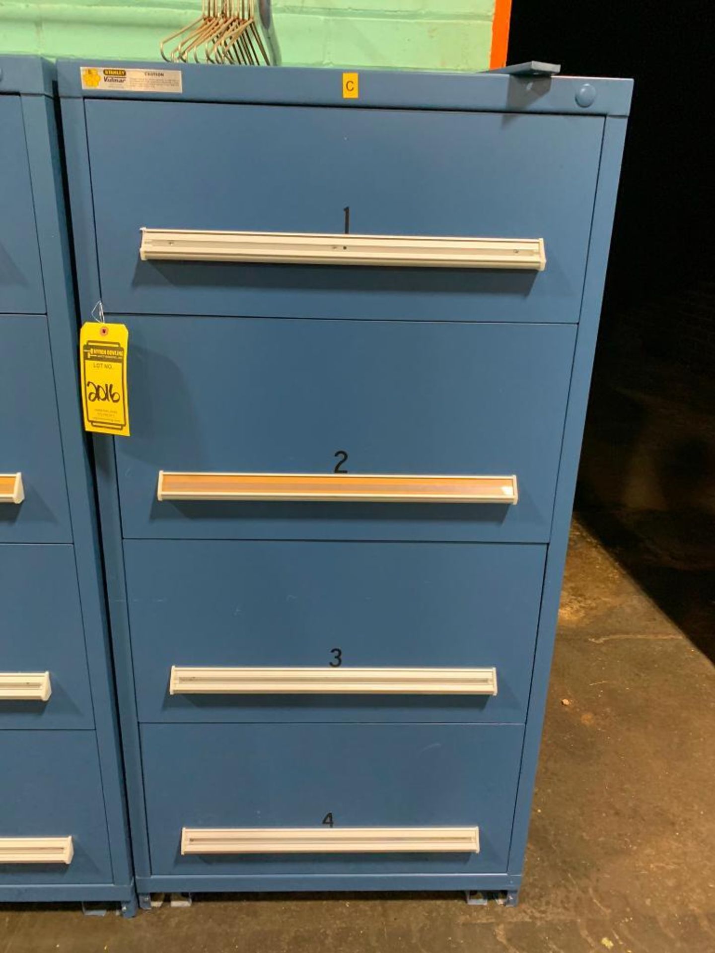 Stanley Vidmar 4-Drawer Cabinet w/ Electrical Support Equipment; Circuit Board, Brake Resistor, Asso