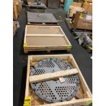 (4) Pallets w/ Collars, Plates