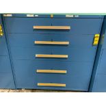 Stanley Vidmar 5-Drawer Cabinet w/ Electrical Support Equipment; Assorted Circuit Boards, Temp. Sens