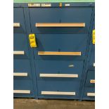 Stanley Vidmar 4-Drawer Cabinet w/ Electrical Support Equipment; Electronic Boards, A/C Drive Motor,