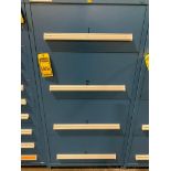 Stanley Vidmar 4-Drawer Cabinet w/ Electrical Support Equipment; Computer Keyboard, Cable Assemblies