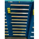 Stanley Vidmar 10-Drawer Cabinet w/ Electrical Support Equipment; Cable Assemblies, Circuit Boards,