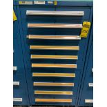 Stanley Vidmar 10-Drawer Cabinet w/ Electrical Support Equipment; Assorted Sensors, Assorted Modules