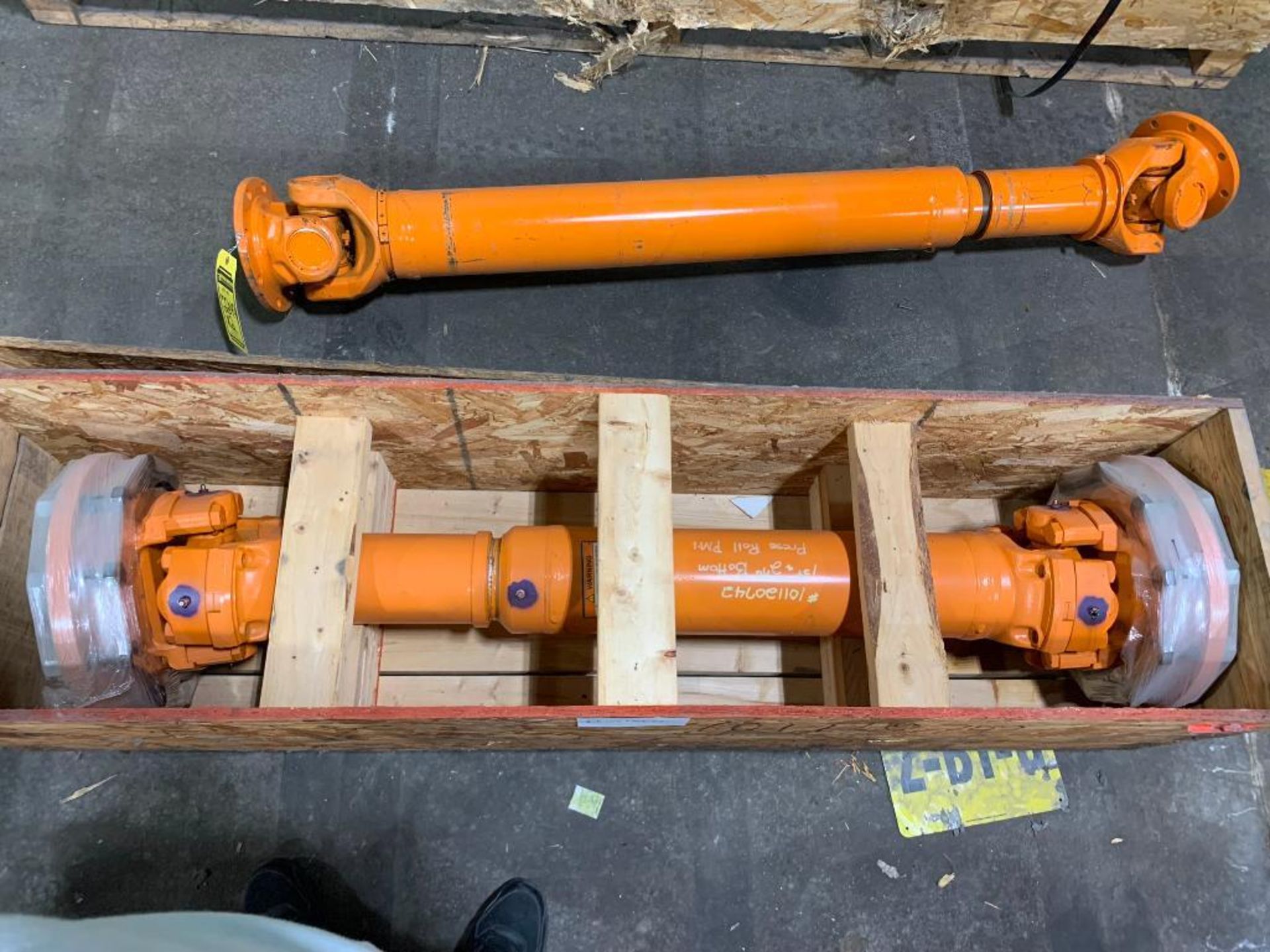 (2) Drive Shafts, Press Roll & 67" L Drive Shaft