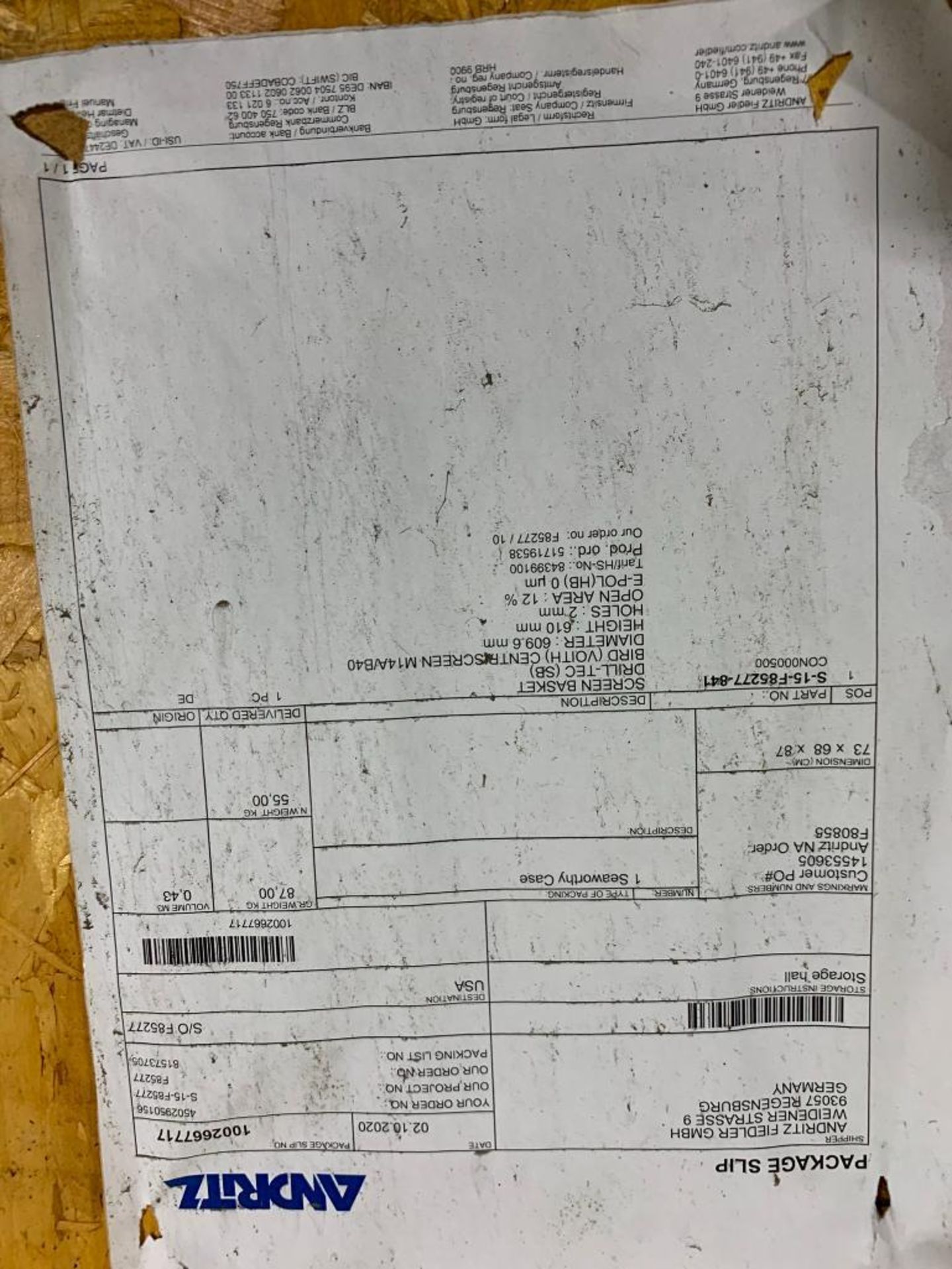 (2) Screen Baskets, 20-1/2" X 27" H & 609.6 MM Dia., 610 MM H - Image 4 of 4