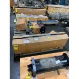 (9) Crates/Pallets w/ Assorted Pneumatic, Hyd. Cylinders