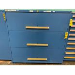 Stanley Vidmar 3-Drawer Cabinet w/ Electrical Support Equipment; Circuit Boards, Gas Detector, Contr