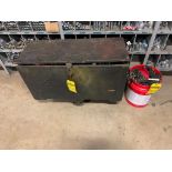 Crate & Bucket w/ Assorted Chain Hoists, Nylon Straps