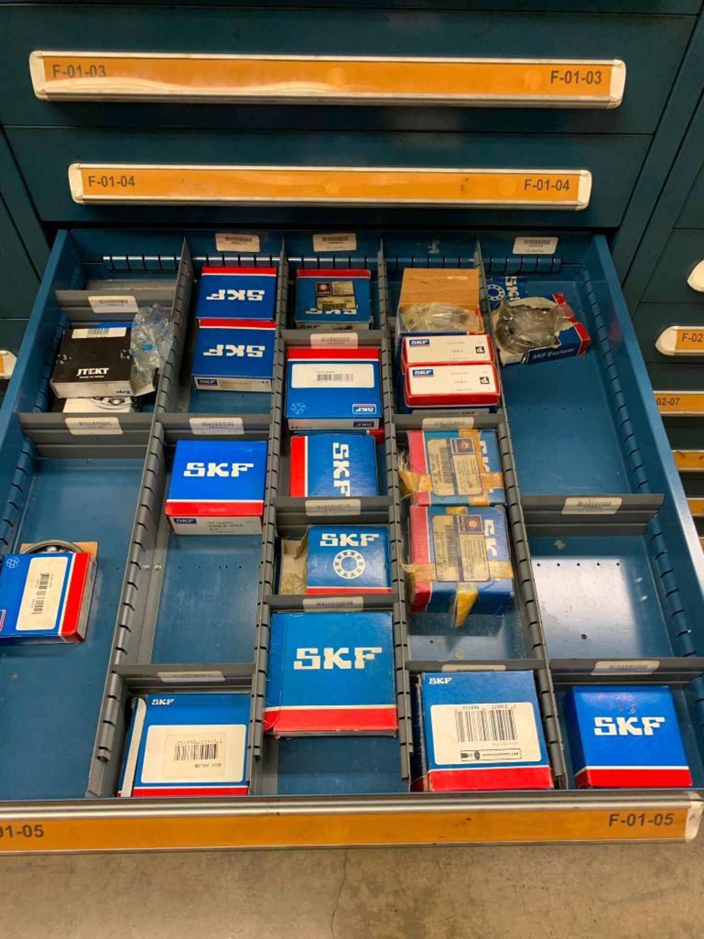 Vidmar 10-Drawer Cabinet w/ Assorted Bearings; SKF, Timken, MRC - Image 6 of 11