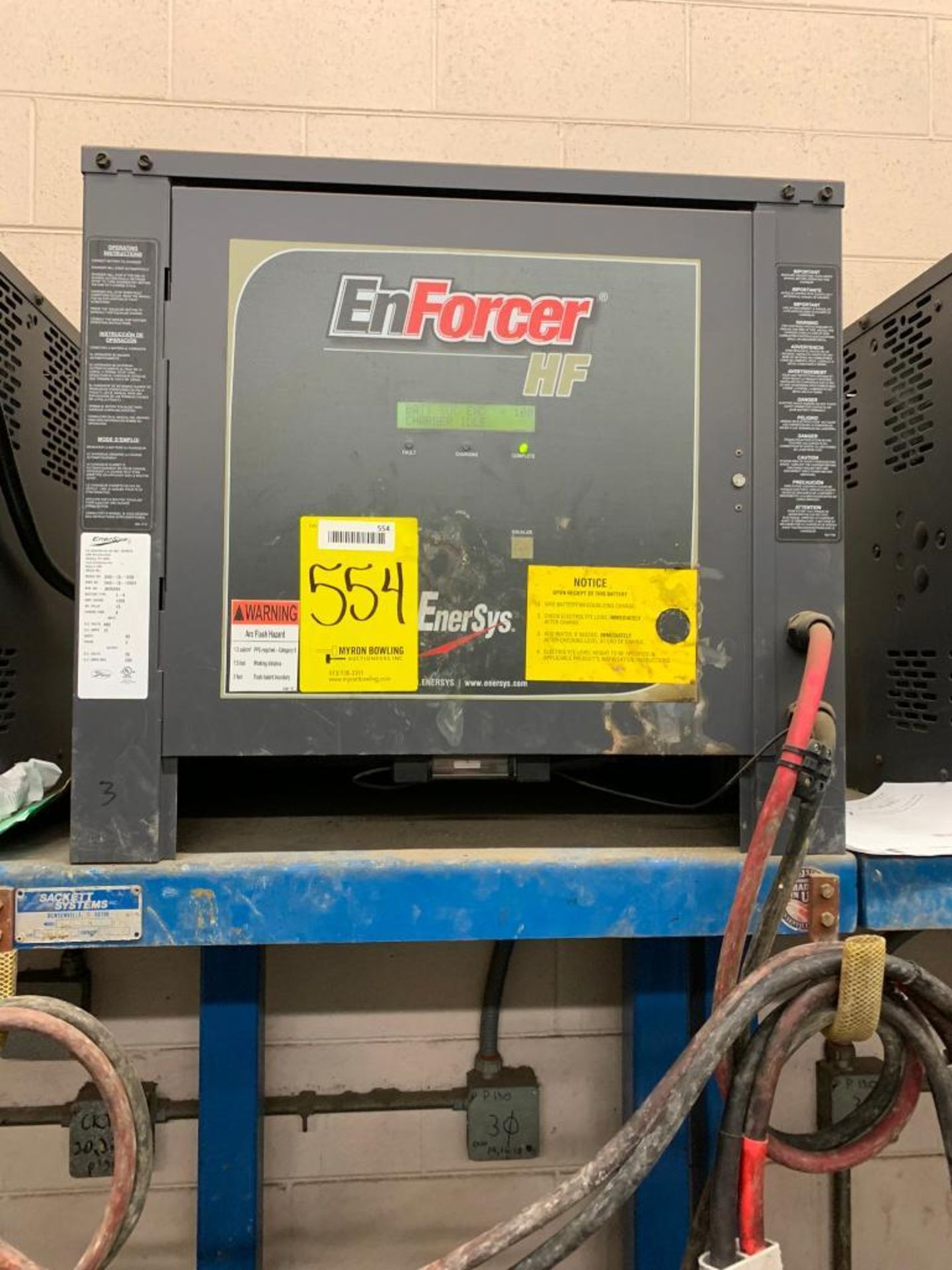 Enersys Enforcer 36V Battery Charger, Model EH3-18-1200, S/N JK95493