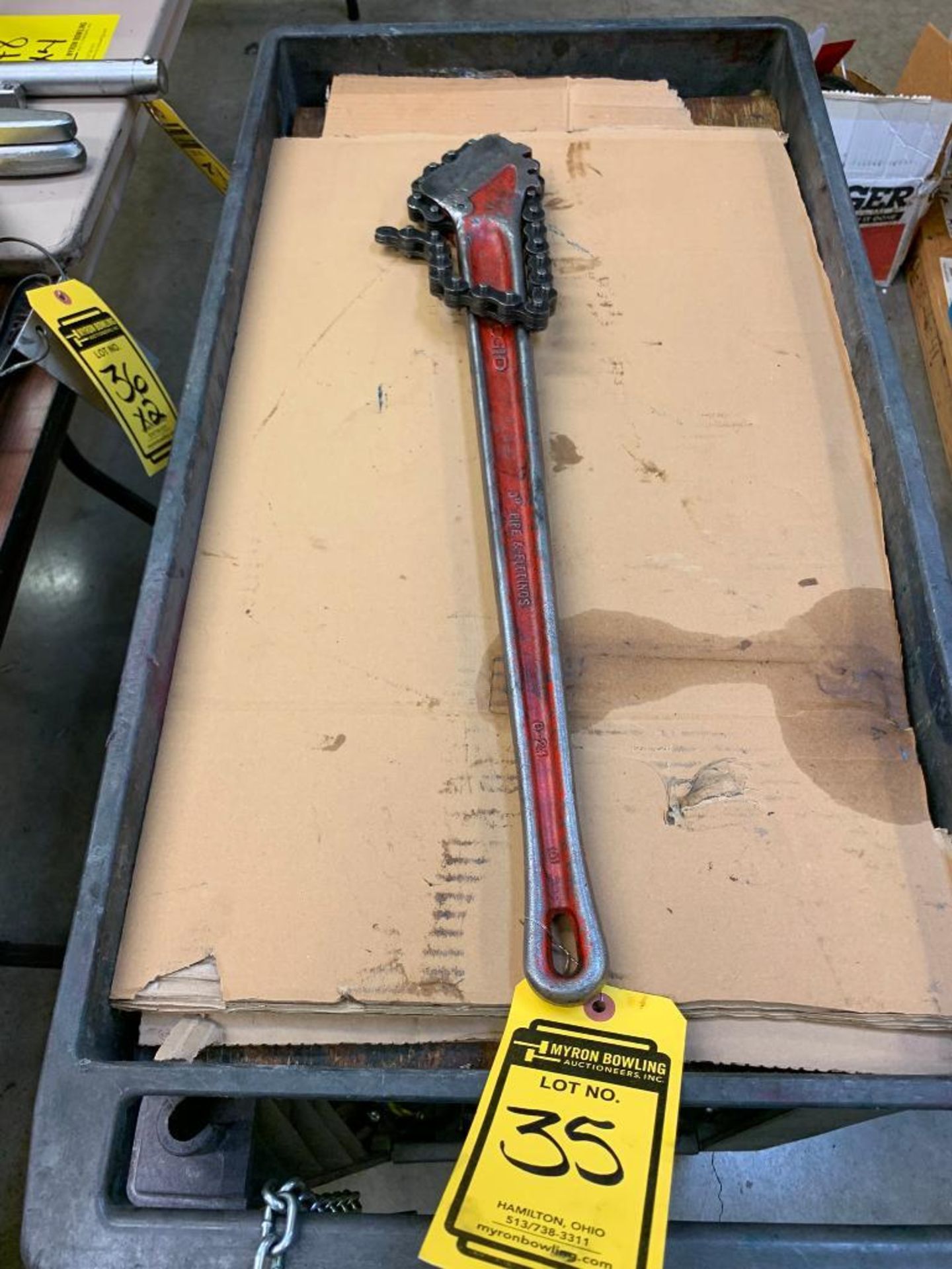 The Ridge Tool Co. 3" Chain Pipe Wrench