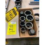 Box of Assorted Impact Sockets, Adapters