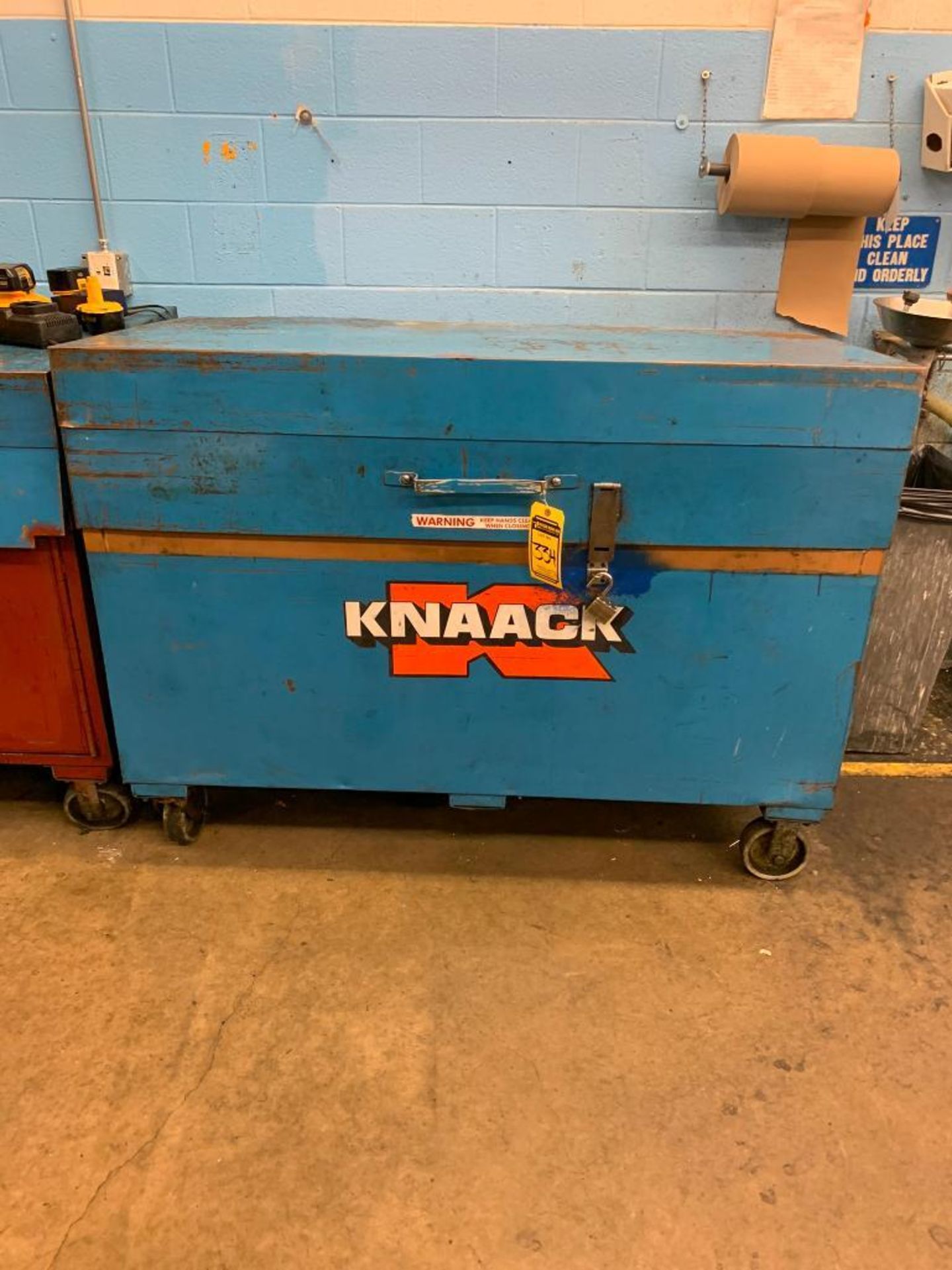 Knaack Gang Box w/ Content of Lever Hoists, Nylon Slings, Clevises