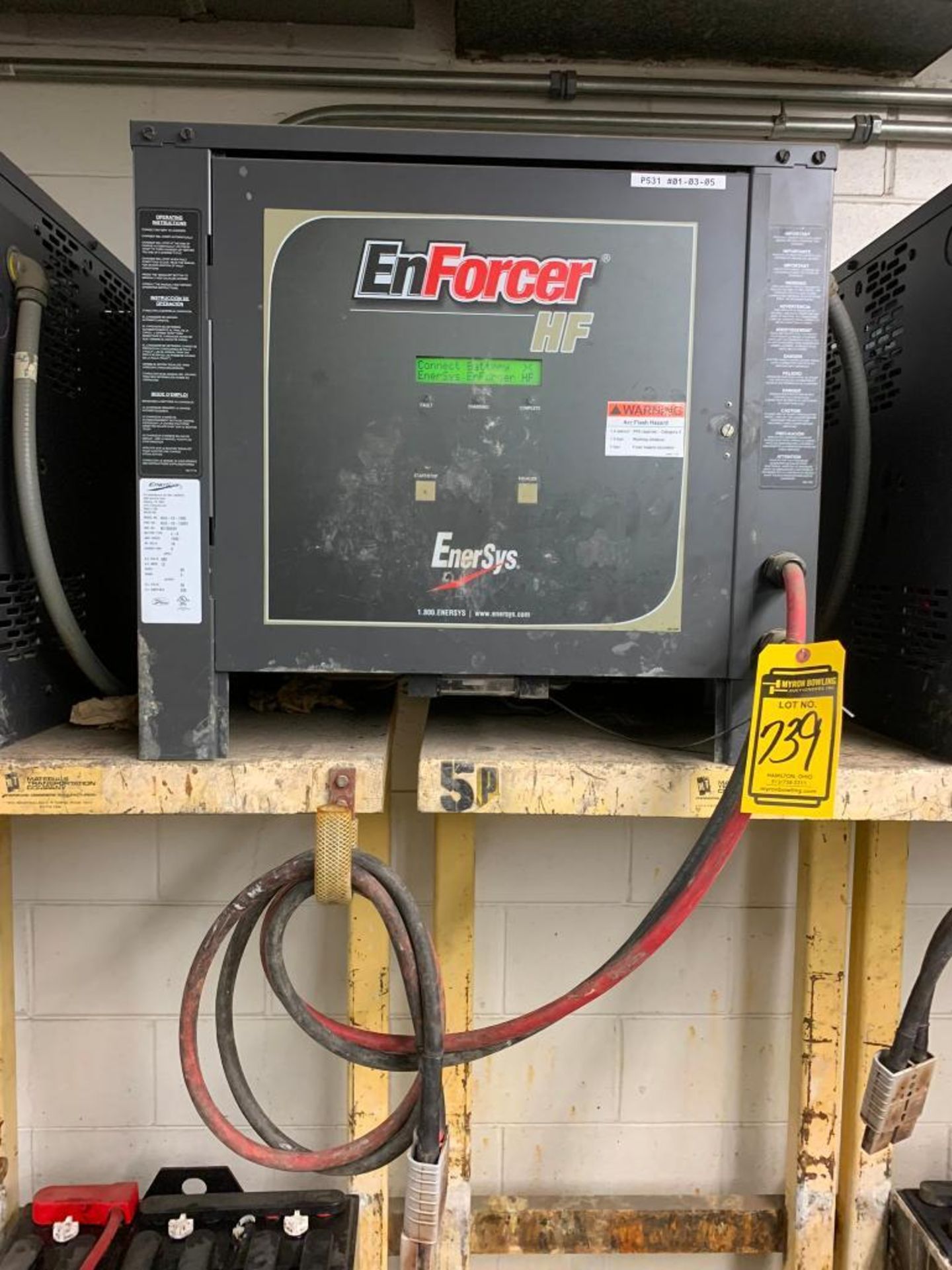 Enersys Enforcer 36V Battery Charger, Model EH3-18-1200, S/N KC105428 - Image 2 of 3