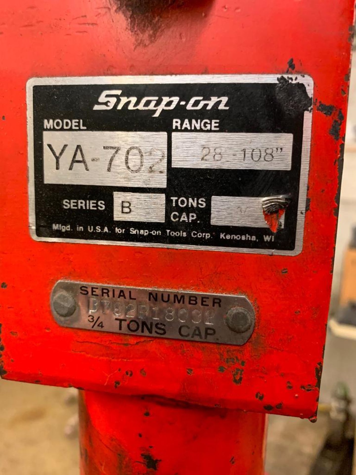 Snap-On 3/4-Ton Capacity Shop Crane - Image 4 of 4