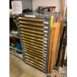 Equipto 16-Drawer Cabinet w/ Drill Bits, Taps, Dies, Reamers, End Mills, Hex Keys, Hole Saws, Saw Bl