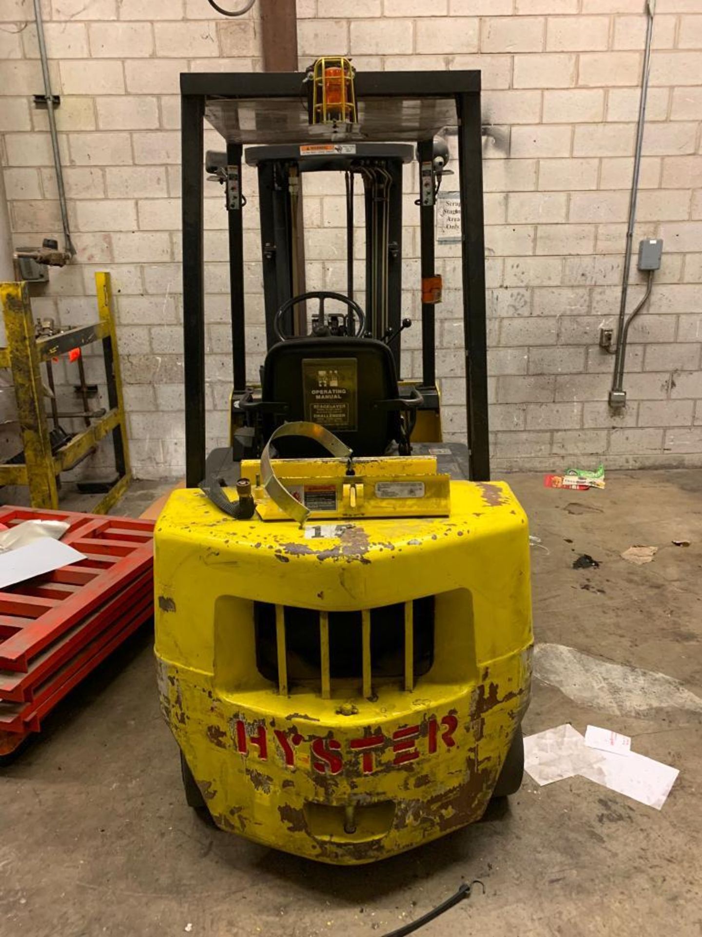 Hyster 5,000 LB. Capacity LPG Forklift, Model S50XL, 3-Stage Mast, Cascade Roll Clamp, Model 45F-RCP - Bild 5 aus 7