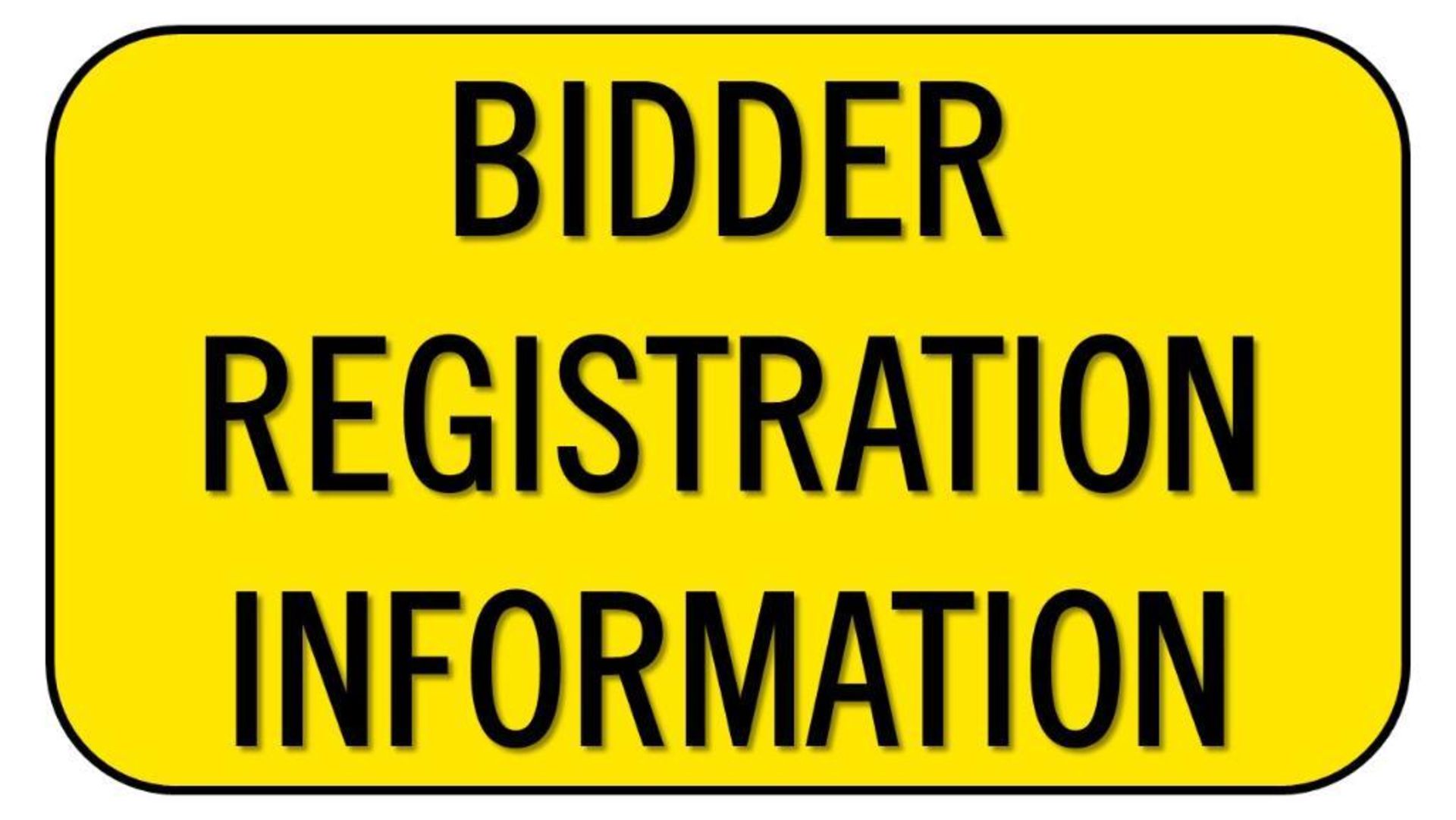 Bidder Registration Information