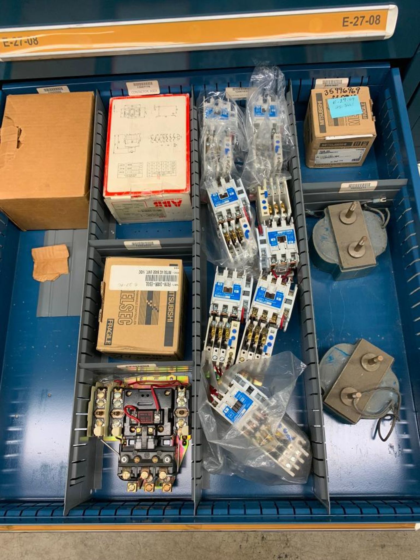 Vidmar 10-Drawer Cabinet w/ Air Solenoids, Coils, Transformers, Controllers, Contactors, Power Suppl - Image 14 of 17