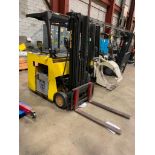 Hyster Stand-Up Electric Forklift, 36V, 3-Stage Mast, S/N Z483W1837N