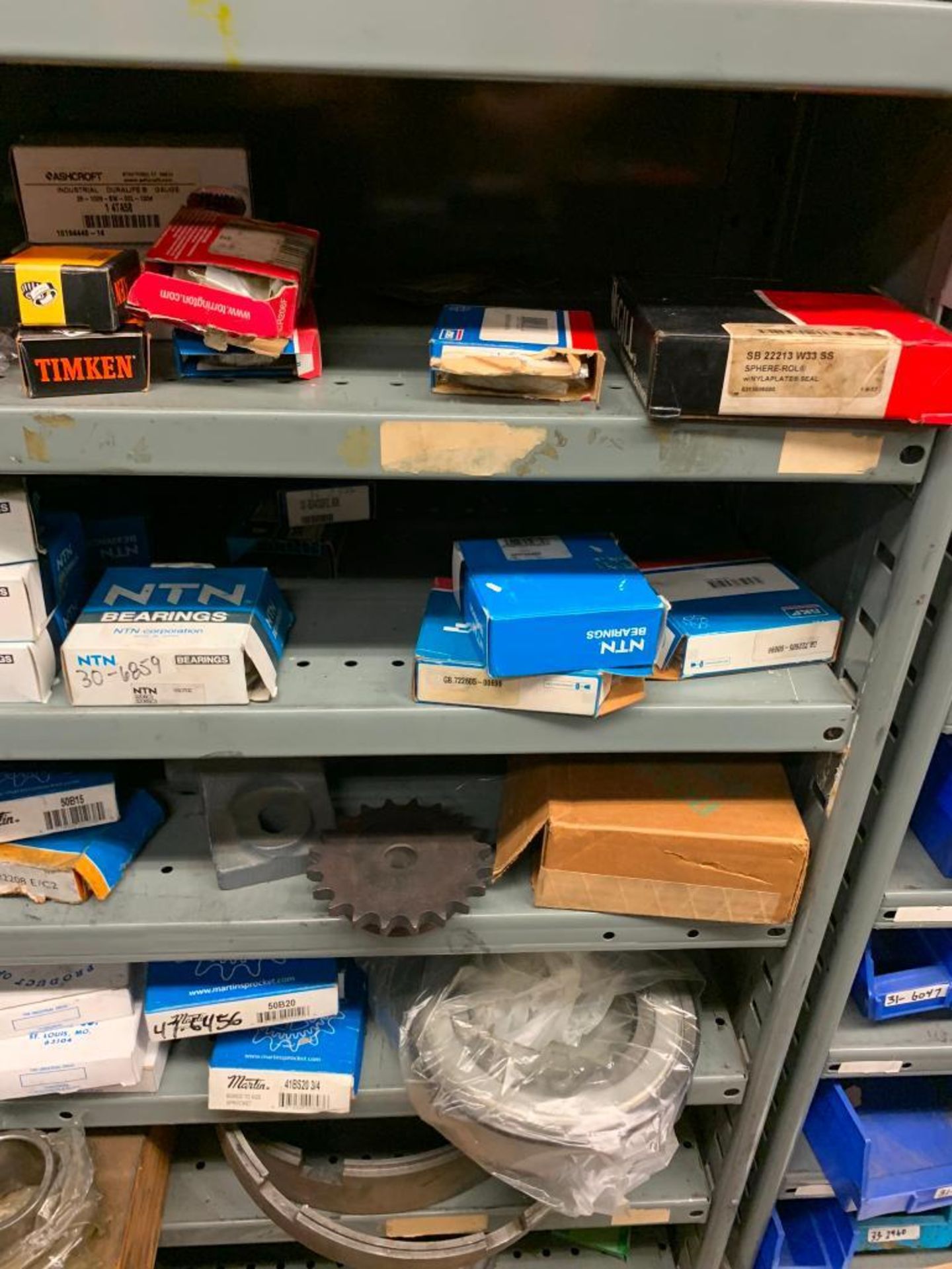 Assorted Bearings on Shelf Unit; SKF, Timken, NTN, Fafnir, Nice, & More - Image 11 of 17