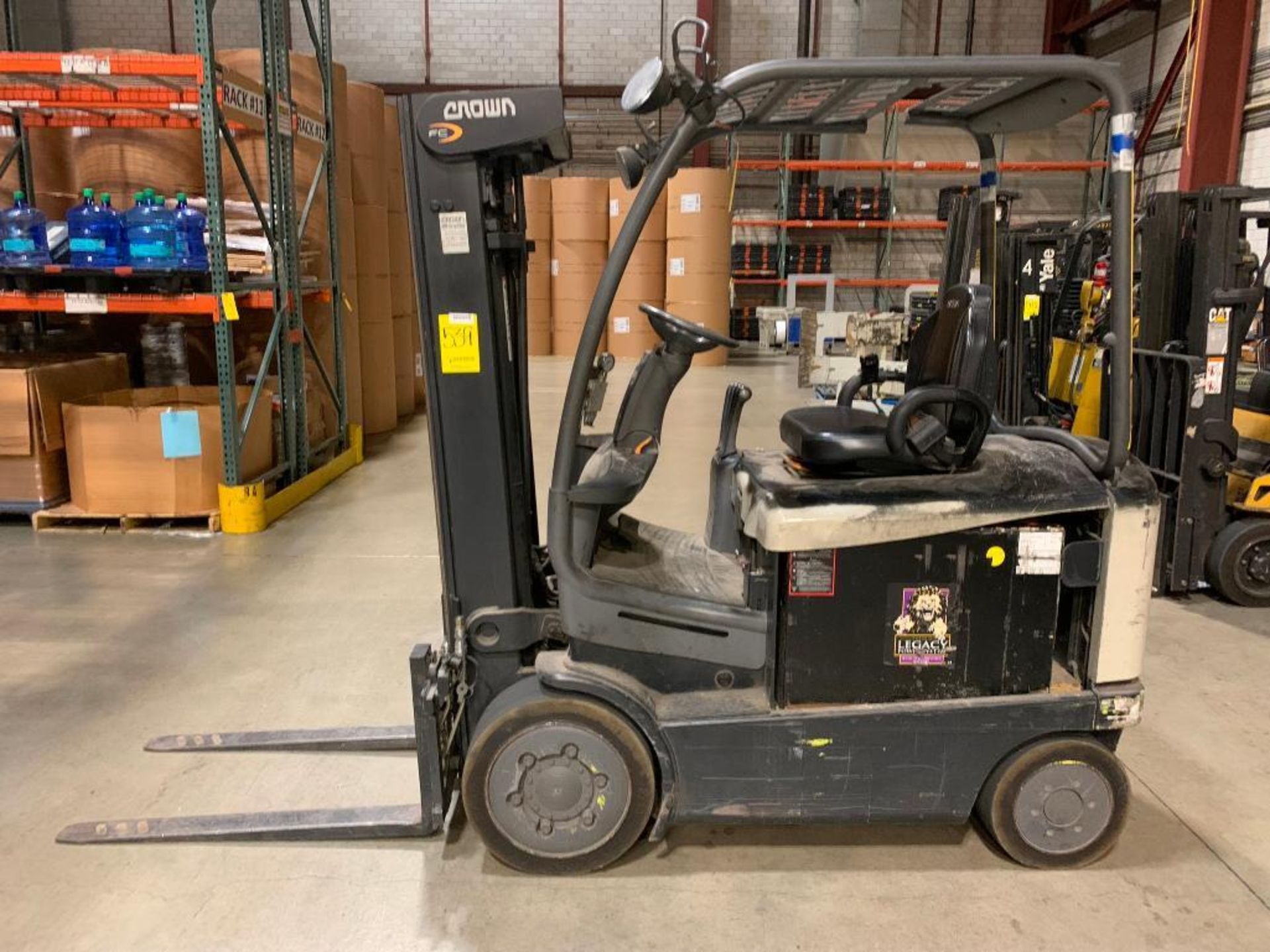 Crown 5,000 LB. Capacity Electric Forklift, Model FC4525-50, FC4500 Series, 36V, 3-Stage Mast, 188"