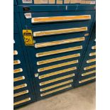 Vidmar 10-Drawer Cabinet w/ Assorted Connectors, Repair Parts, Transformers, Static Bars, Drive Link