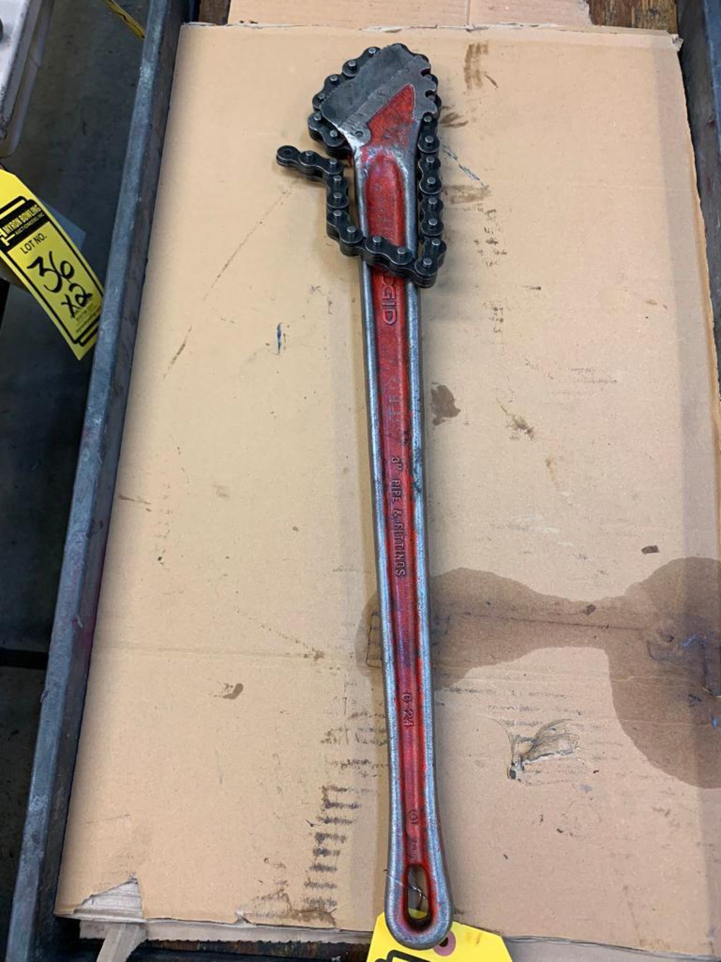 The Ridge Tool Co. 3" Chain Pipe Wrench - Image 2 of 2