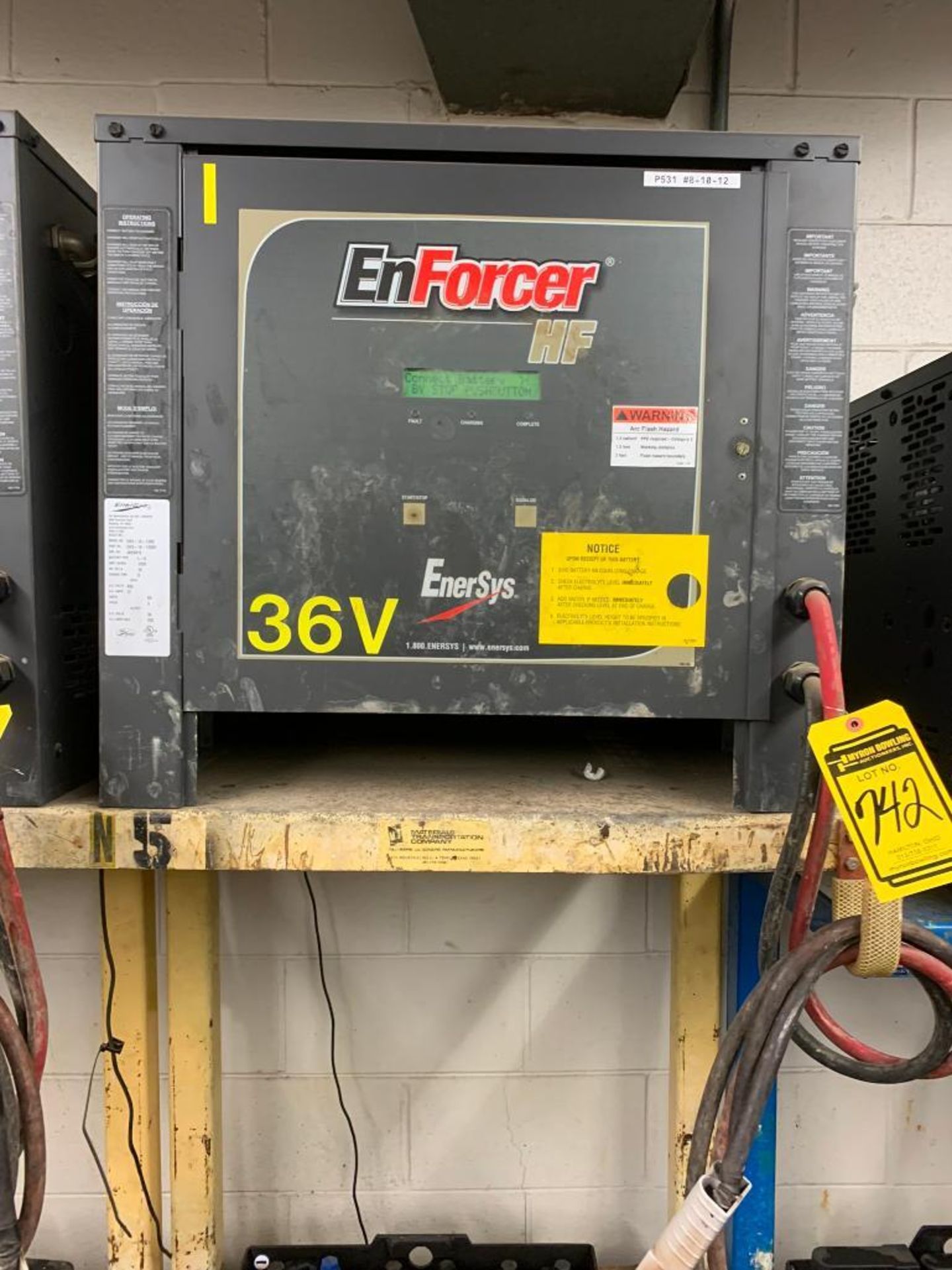 Enersys Enforcer 36V Battery Charger, Model EH3-18-1200, S/N JK94916 - Image 2 of 3