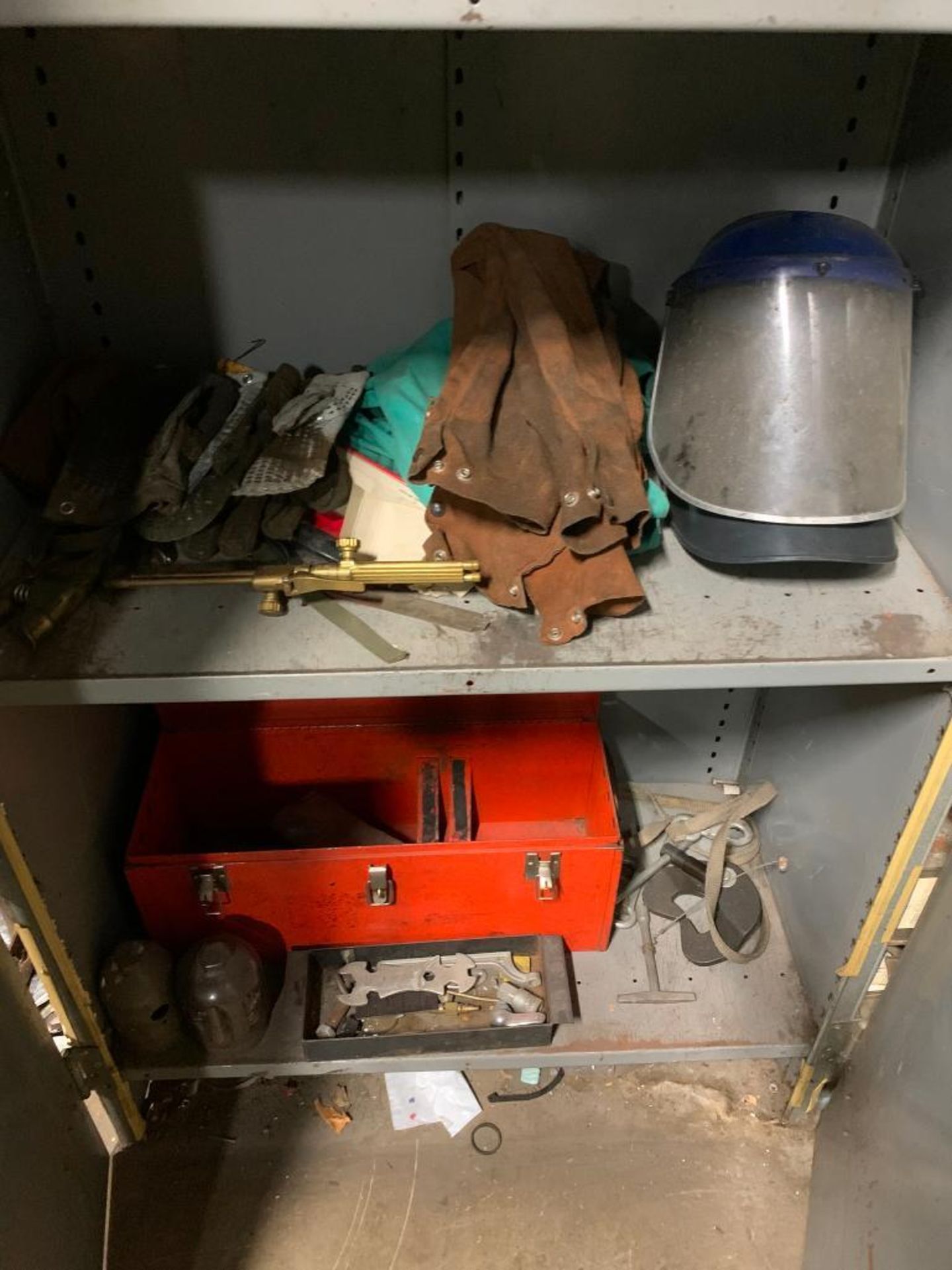 (2) 2-Door Cabinets, (1) Shelf Unit w/ Welding Supplies - Image 15 of 15