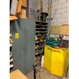 (2) 2-Door Cabinets, (1) Shelf Unit w/ Welding Supplies