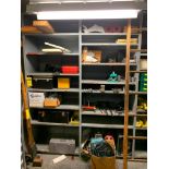 (8x) Lyon Shelf Units, 96" X 36" X 24", w/ Content of Greenlee Knock-Out Punch Set, Assorted Tools,