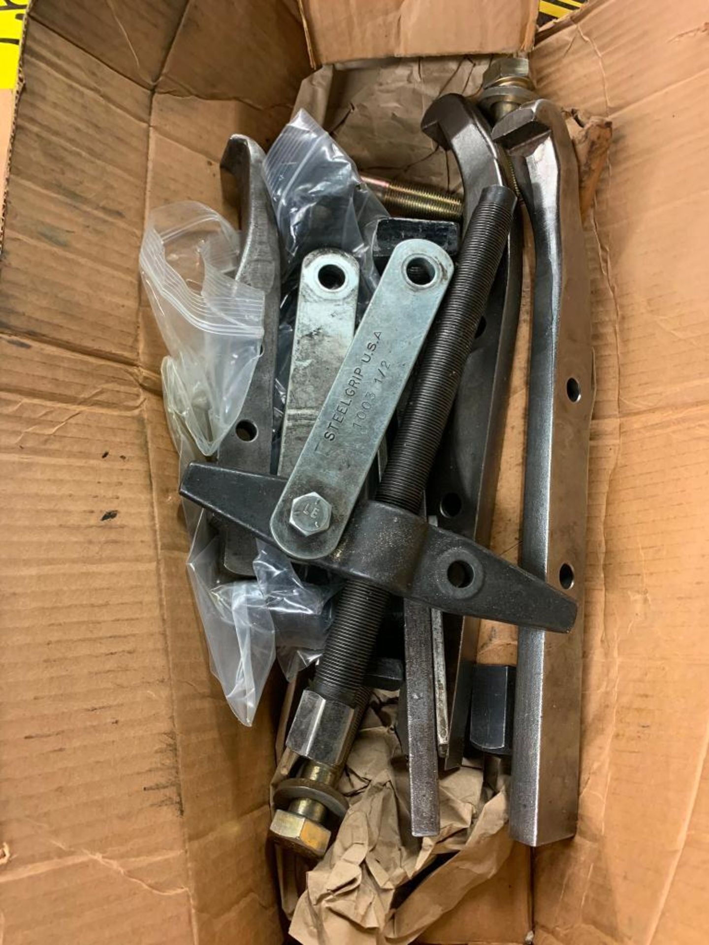 Box of Assorted Pullers, Puller Parts