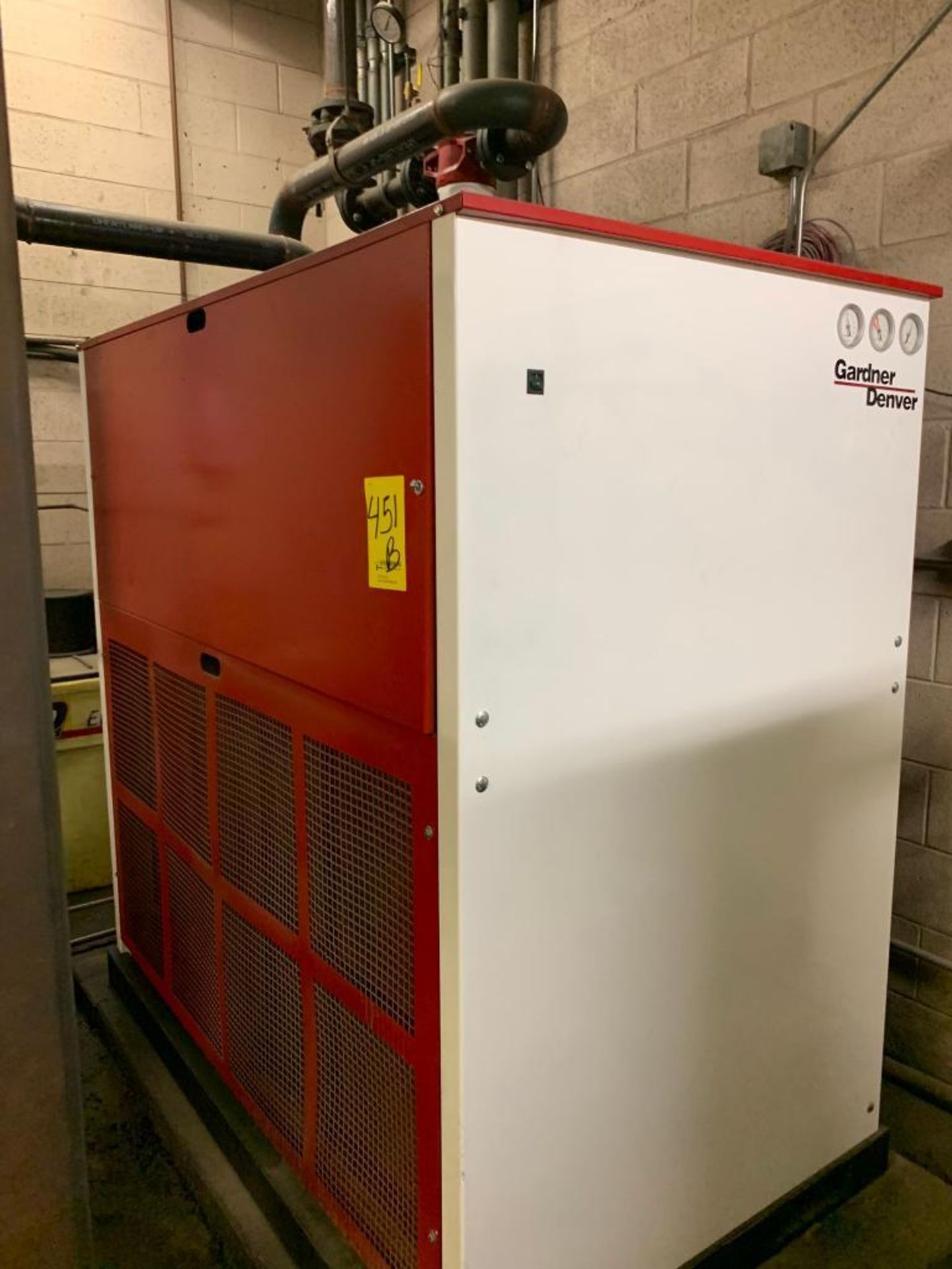 Gardner Denver Air Dryer, Model GSRN-1500A-436, 460/60/3, 9-HP, R404A Refrigerant, S/N 68271, Gardne