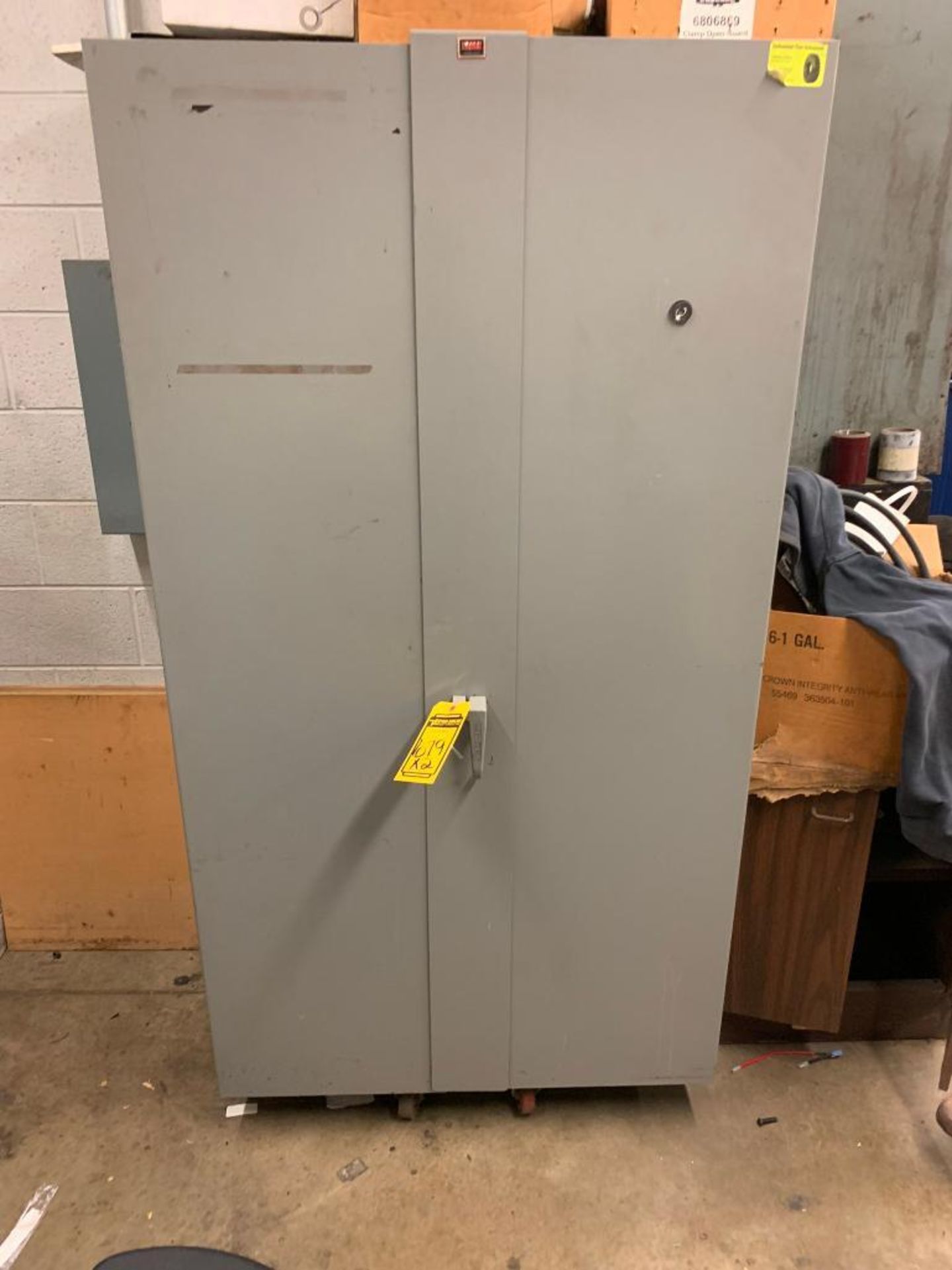 Lyon 2-Door Cabinet w/ Assorted Forklift Parts & Other 2-Door Cabinet - Image 7 of 15