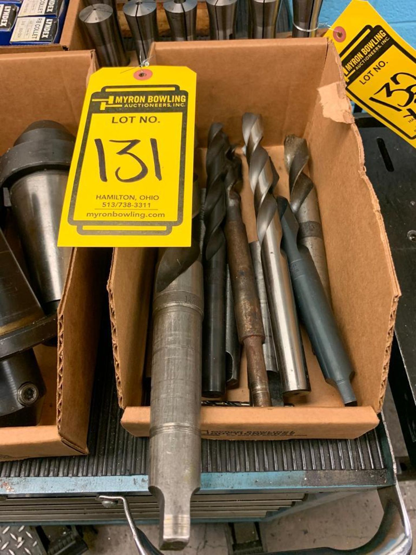 Box of Assorted Drill Bits, Adaptors