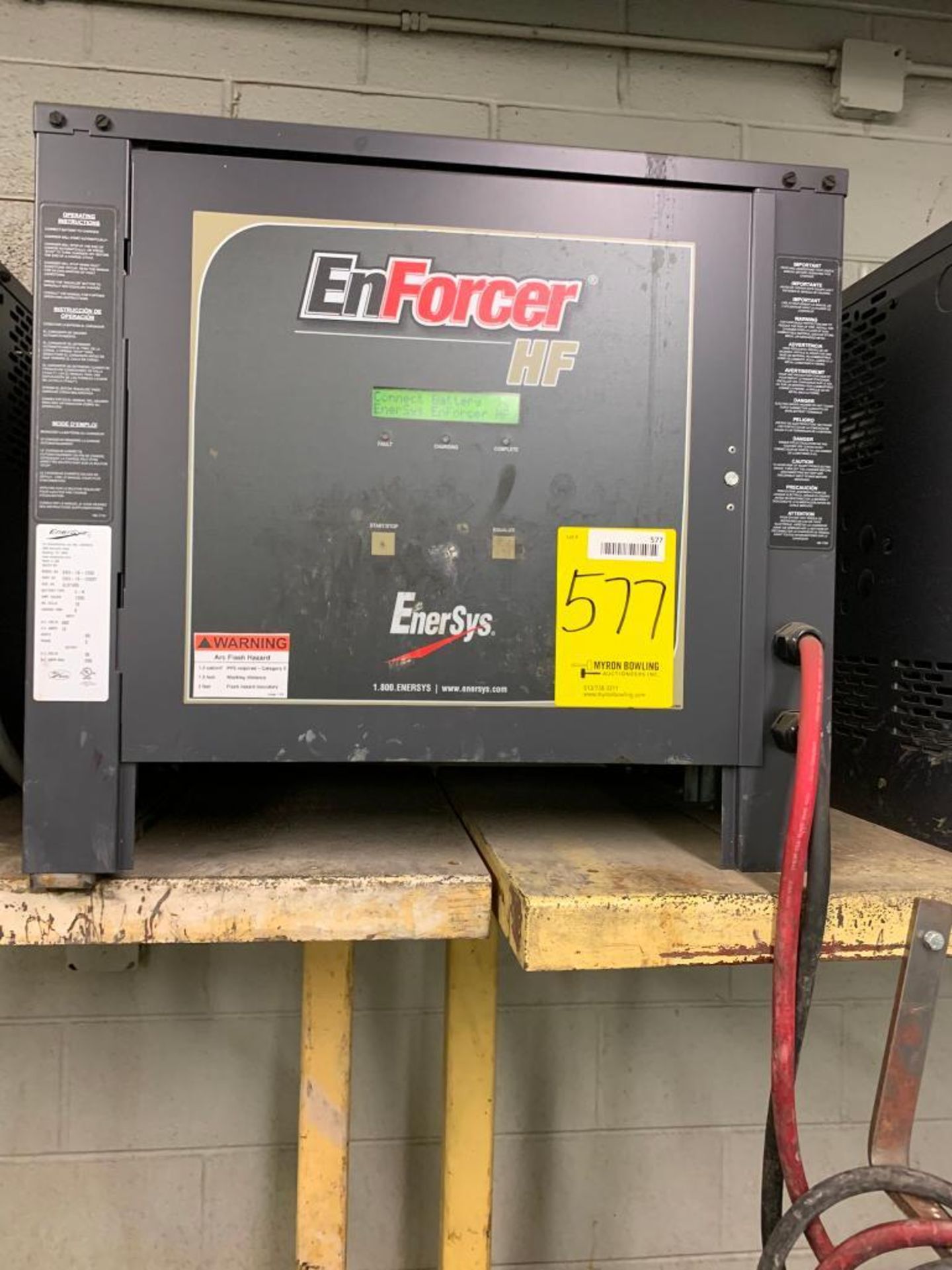 Enersys Enforcer 36V Battery Charger, Model EH3-18-1200, S/N JL97495