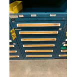Vidmar 6-Drawer Cabinet w/ Punches, Dies, Blow Guns, Shrink Tubing, Goggles, Allen Wrenches