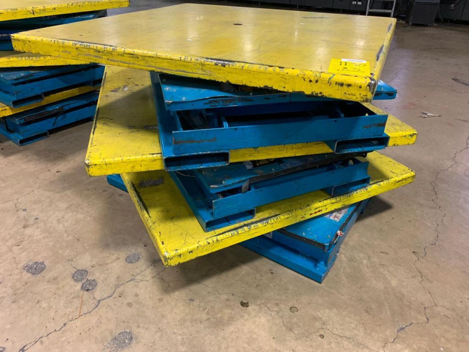 (3x) Bishamon Ez-Loader 3,000 LB. Capacity Scissor Lift Tables - Bild 2 aus 3