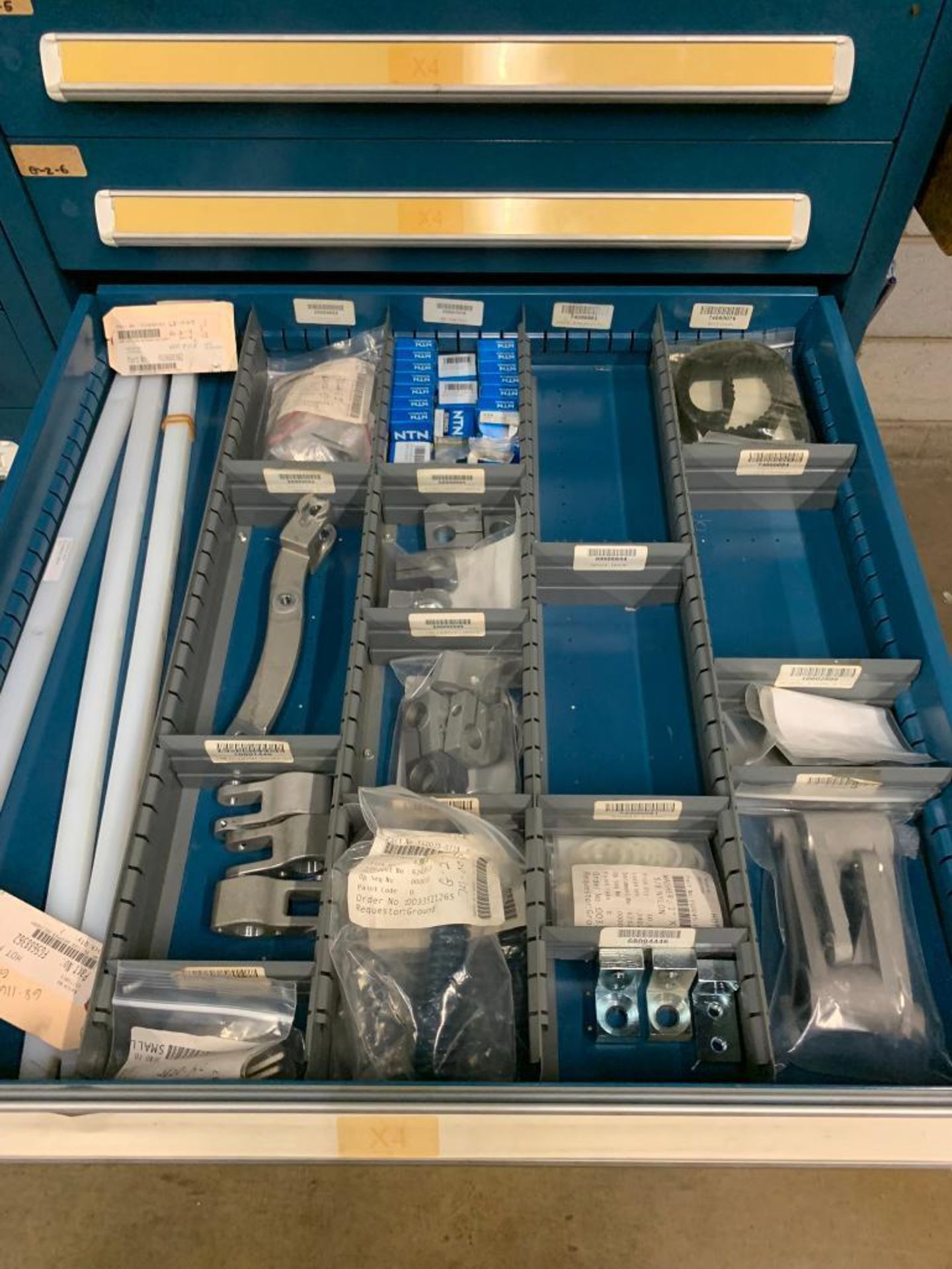 Vidmar 10-Drawer Cabinet, Vidmar Shelf Unit w/ Plant Support Content - Image 8 of 13