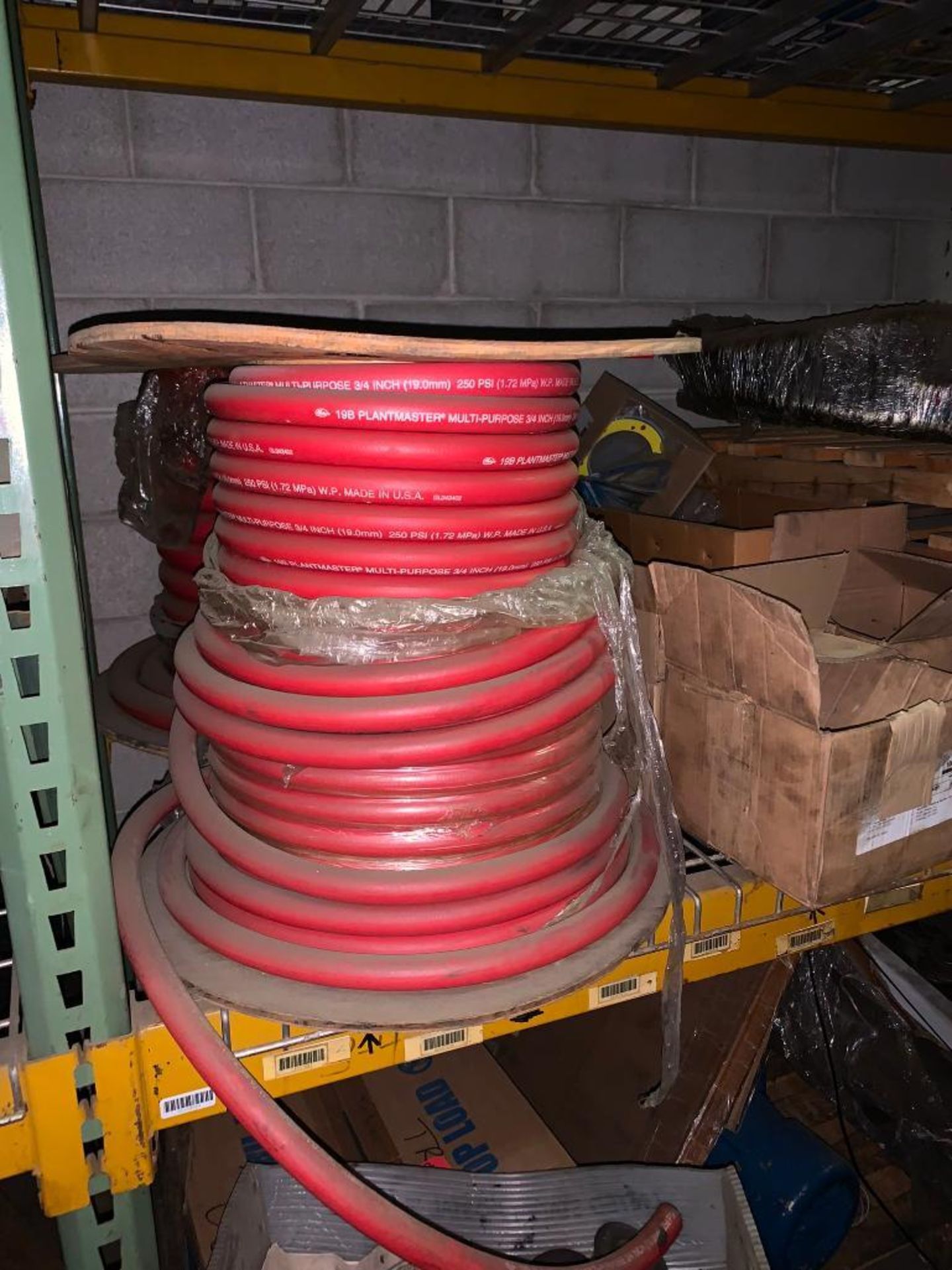 (5x) Bays of Assorted Pallet Rack w/ Content; Rollers, Hose, Electric Motors, Assorted Machine Parts - Image 13 of 25