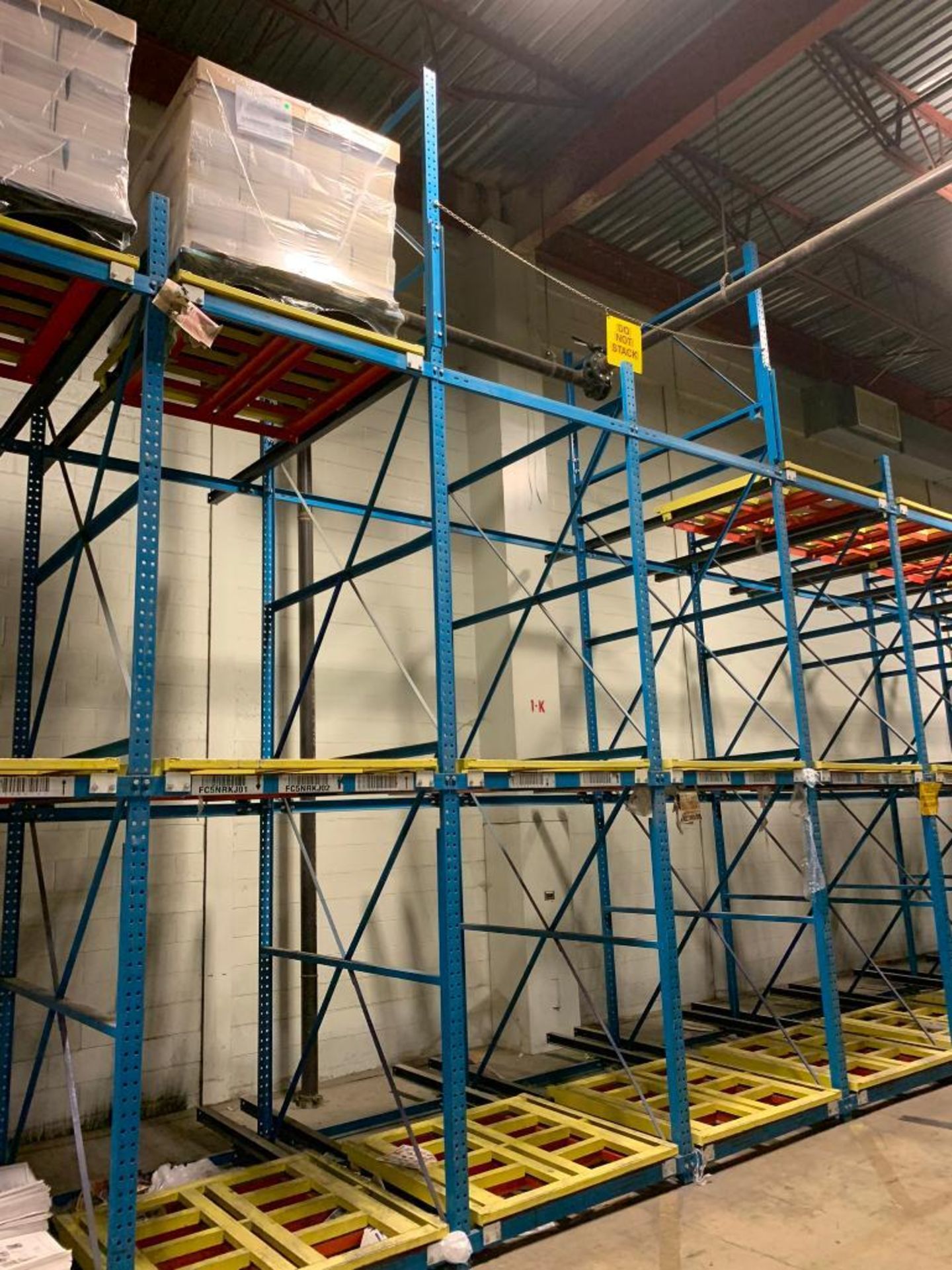 (33x) Bays of Bolt-Together Push-Back Rack; 15' T X 104" D, Each Bay Has (6) Pallet Positions - Image 5 of 10