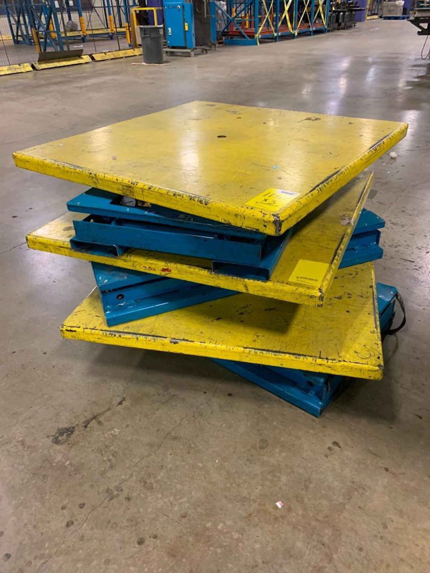 (3x) Bishamon Ez-Loader 3,000 LB. Capacity Scissor Lift Tables