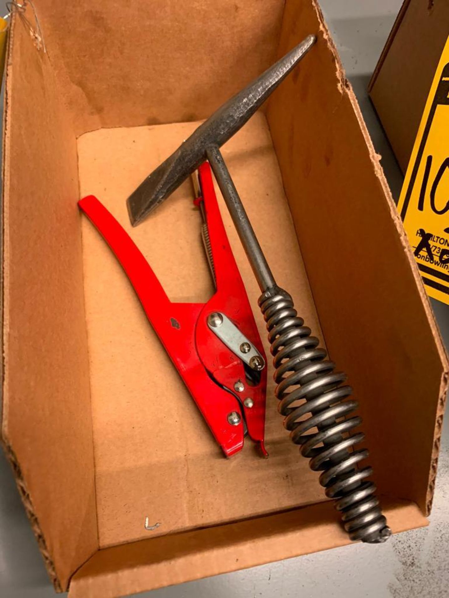 (2) Box of Welding Accessories, Magnetic Squares, Chipping Hammer, Electrode Holder - Image 3 of 5